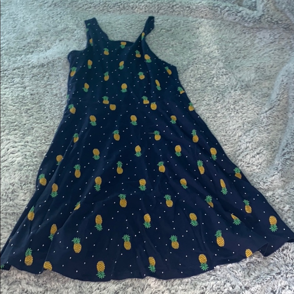 Girls Blue pineapple print dress old navy